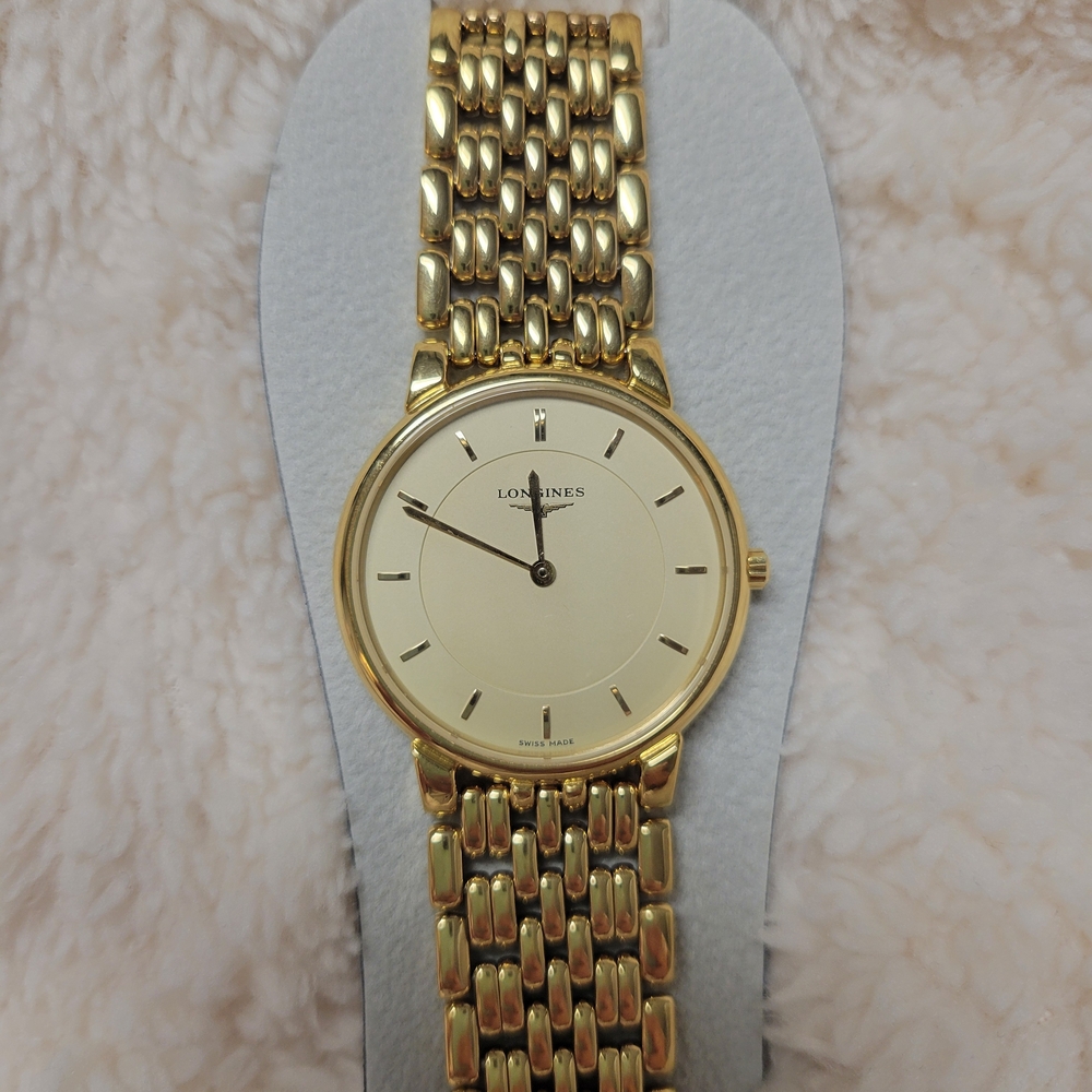 SOLD//LONGINES Watch Les Grandes Classiques L5.636.2 Quartz 18K Gold Plated T254 - Picture 3 of 12